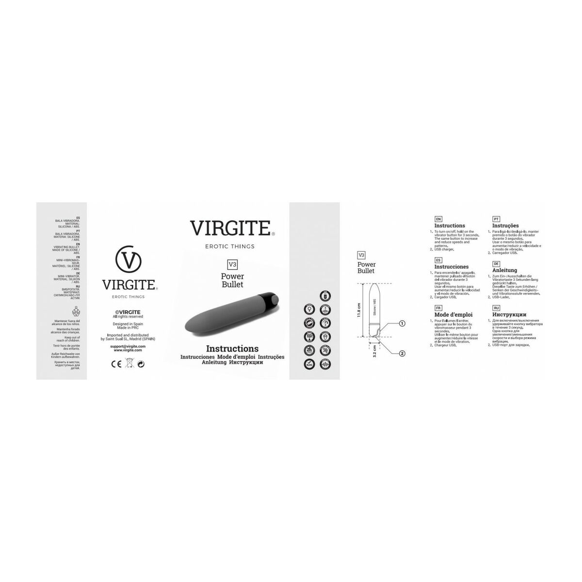 Minivibrátory Virgite Modrý